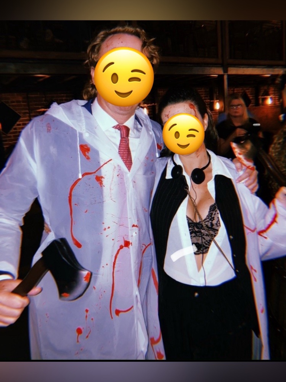Patrick Bateman American psycho costume, his and hers
